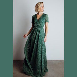 Baltic Born Green Venice Lace Maxi Dress